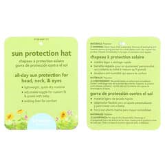 Green Sprouts, Sun Protection Hat, 0-6 Months, White, 1 Count
