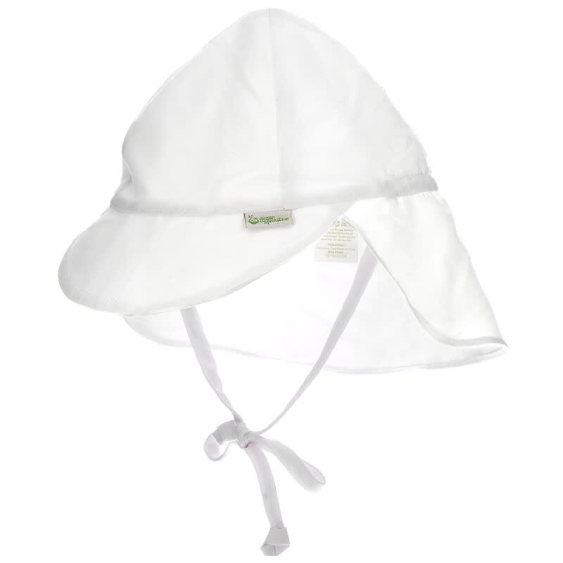 Sun Protection Hat, 0-6 Months, White, 1 Count