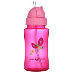 Green Sprouts, Straw Bottle, 9+ Months, Pink, 10 oz (300 ml)