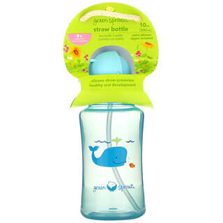 Green Sprouts, Соломенная бутылка, для детей от 9 месяцев, вода в воде, 300 мл (10 унций)