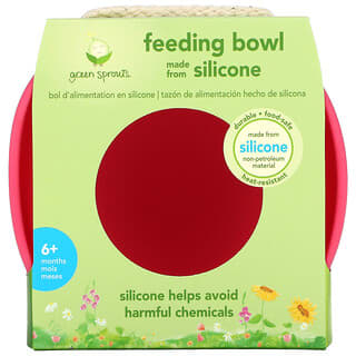 Green Sprouts‏, Learning Bowl, 9+ Months, Pink, 1 Bowl