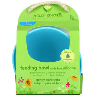 Green Sprouts, 餵食碗，6 个月以上，湖绿色，1 个，7 盎司（207 毫升）