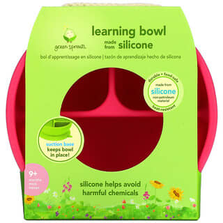 Green Sprouts, Tazón de aprendizaje, 9 meses o más, rosa, 1 tazón