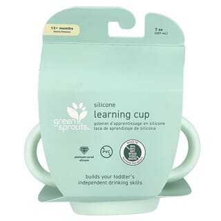 Green Sprouts‏, Silicone Learning Cup, 12+ Months, Light Sage, 7 oz (207 ml)