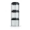 Portable Stackable Containers, Black, 3 Pack, 100 cc Each