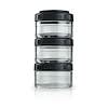 Portable Stackable Containers, Black, 3 Pack, 60 cc Each