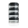 Portable Stackable Containers, Black, 4 Pack, 40 cc Each