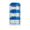 Portable Stackable Containers, Blue, 3 Pack, 60 cc Each