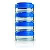 Portable Stackable Containers, Blue, 4 Pack, 40 cc Each