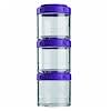 Portable Stackable Containers, Purple, 3 Pack, 100 cc Each