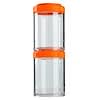 Portable Stackable Containers, Orange, 2 Pack, 150 cc Each