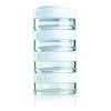 Portable Stackable Containers, White, 4 Pack, 40 cc Each
