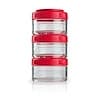 Portable Stackable Containers, Red, 3 Pack, 60 cc Each