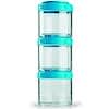 Portable Stackable Containers, Teal, 3 Pack, 100 cc Each