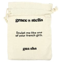 Grace & Stella, Gua Sha, Outil pour éliminer les gonflements et sculpter, 50 g