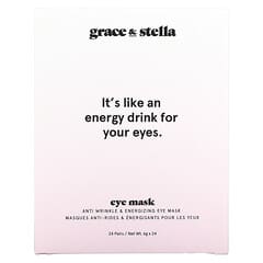 Grace & Stella, Anti Wrinkle & Energizing Eye Mask, 24 Pairs, 6 g  Each