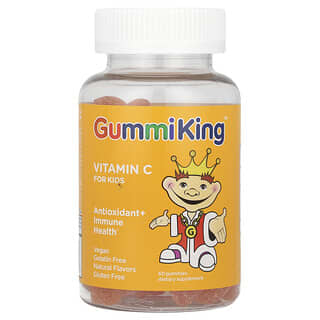 GummiKing, Vitamin C for Kids, Orange, 60 Gummies