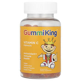 GummiKing, Vitamin C for Kids, Orange, 60 Gummies (30 mg per Gummy)