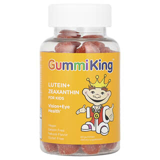 GummiKing, жевательная добавка с лютеином и зеаксантином для детей, со вкусом манго, 60 жевательных таблеток
