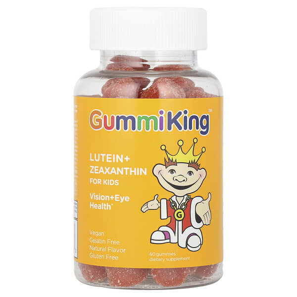 GummiKing, 兒童葉黃素 + 玉米黃質軟糖，芒果味，60 粒
