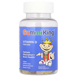 GummiKing, 어린이용 비타민D, 구미젤리 60개