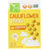Cauliflower Stars, Baked Snack Crackers, Cheddar, 3.5 oz (99 g)