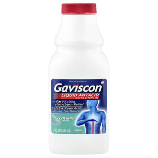 Gaviscon, Liquid Antacid, Extra Strength, Cool Mint, 12 fl oz (355 ml)