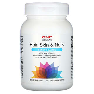 GNC Women's, Women's Hair, Skin & Nails, Beauty Basics, 120 Caplets