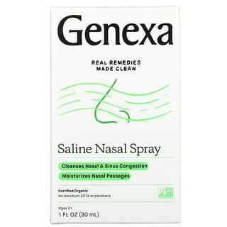 Genexa, Spray nasal de solución salina, 30 ml (1 oz. Líq.)