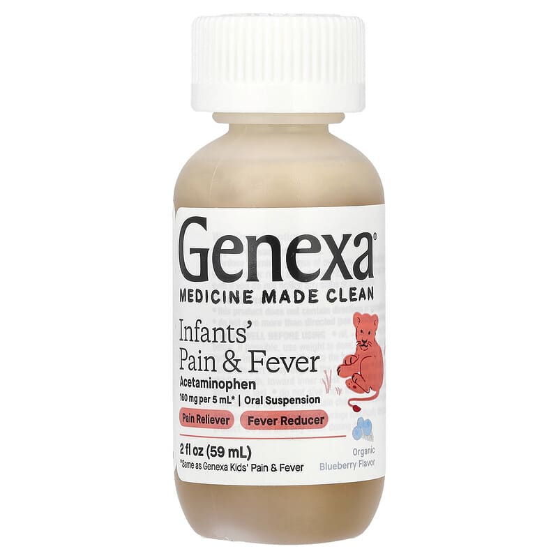 Infants' Pain & Fever, Organic Blueberry, 160 mg, 2 fl oz (59 ml)