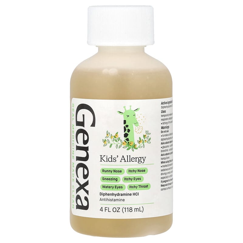 Kids' Allergy, Ages 6+, Organic Agave, 4 fl oz (118 ml)
