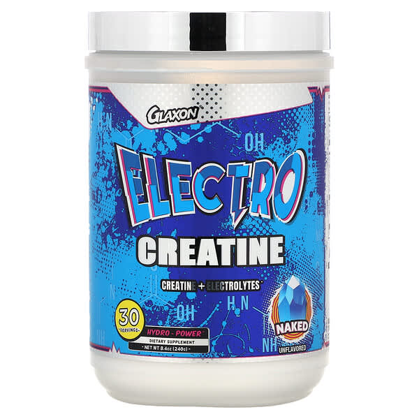 Glaxon, Electro Creatine, Naked Unflavored, 8.4 oz (240 g)
