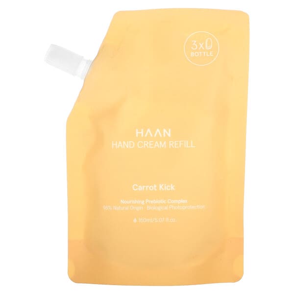 Haan, Hand Cream Refill, Carrot Kick, 5.07 fl oz (150 ml)