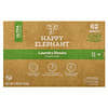 Happy Elephant, Lenços para Lavar Roupa, Sem Perfume, 62 Lenços, 165 g (5,82 oz)
