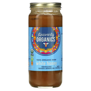 Heavenly Organics, 100% Organic Raw White Honey , 22 oz (624 g)'