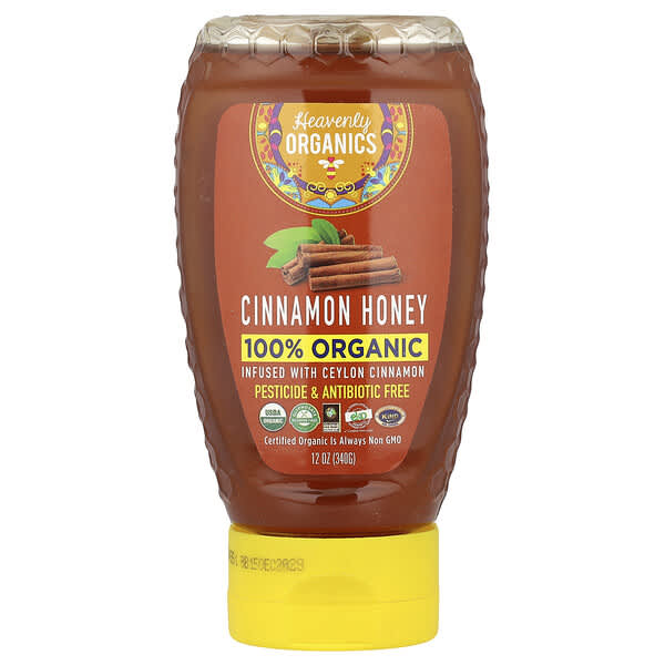 Heavenly Organics, 100% 유기농 계피 꿀, 340g(12oz)