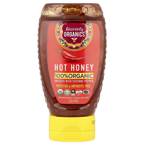 Heavenly Organics, 100% 유기농 뜨거운 꿀, 340g(12oz)