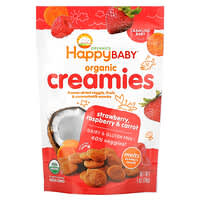 happyyogis, ヨーグルト＆フルーツのおやつ, ストロベリー, 1 oz