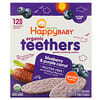Organic Teethers, Gentle Teething Wafers, Sitting Baby, Blueberry & Purple Carrot, 12 Packs, 0.14 oz (4 g) Each