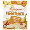 Happy Family Organics, 유기농 치발, 젠틀 치발 웨이퍼, 고구마 및 바나나, 12팩, 각 4g (0.14oz)