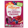 Happy Kid, Organic Apple, Blueberry & Pomegranate, 4 Pouches, 3.17 oz (90 g) Each