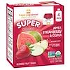 Happy Squeeze, Organic Superfoods, Super Organic Apple, Strawberry & Guava, 4 Pouches, 3.17 oz (90 g) Each