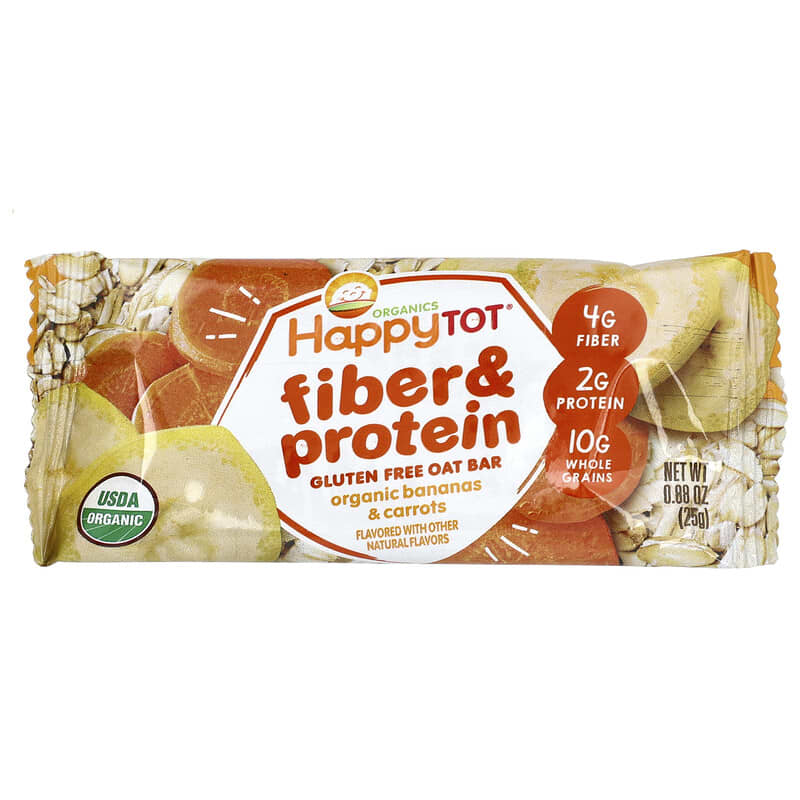Organics HappyTot®, Fiber Protein Oat Bar, Organic Bananas