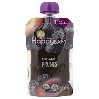 Happy Family Organics, Happy Baby, Bio detská výživa, 1. fáza, sušené slivky, 99 g