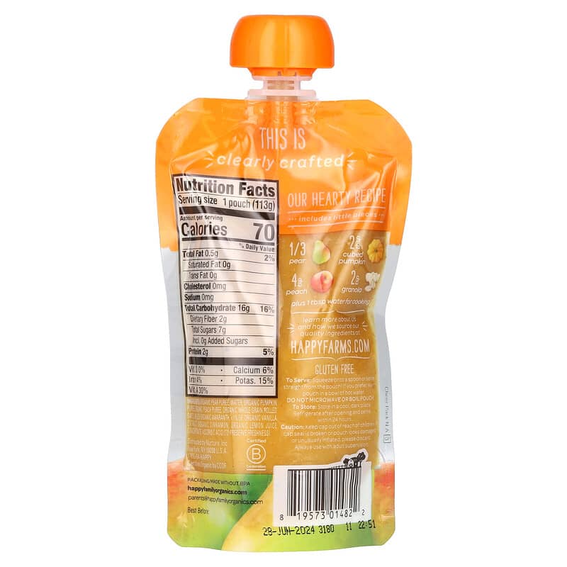 Happy BABY Organic ハッピーベビーオーガニック　センシティブ Happy Family Organics 離乳食 - iHerb