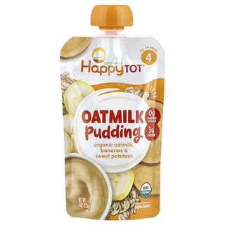 Happy Family Organics, Happy Tot®, Oatmilk Pudding, For 2+ Years, Organic Oatmilk, Bananas & Sweet Potatoes, 4 oz (113 g)