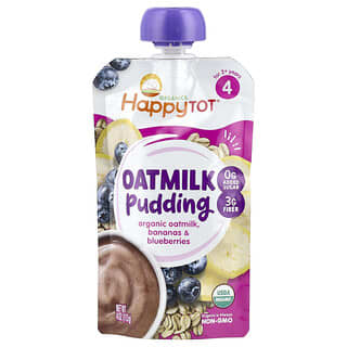 Happy Family Organics, Happy Tot®, Oatmilk Pudding, For 2+ Years, Organic Oatmilk, Bananas & Blueberries, 4 oz (113 g)