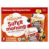 Happy Family Organics, Happy Tot® 슈퍼 모닝, 2세 이상용, 과일, 요거트, 곡물 혼합물, 버라이어티 팩, 8팩, 각 113g(4oz)