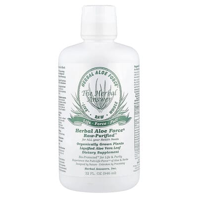 Herbal Answers, Herbal Aloe Force®, Raw Purified™, 32 fl oz (946 ml)