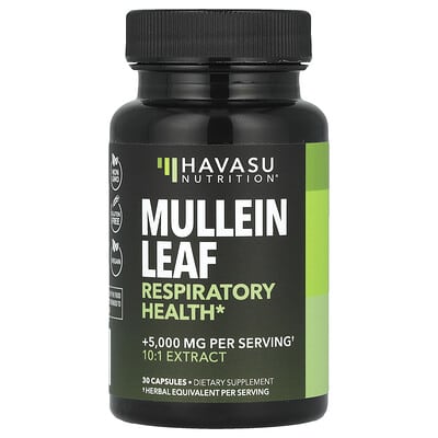 Havasu Nutrition, Mullein Capsules, 5,000 mg, 30 Capsules
